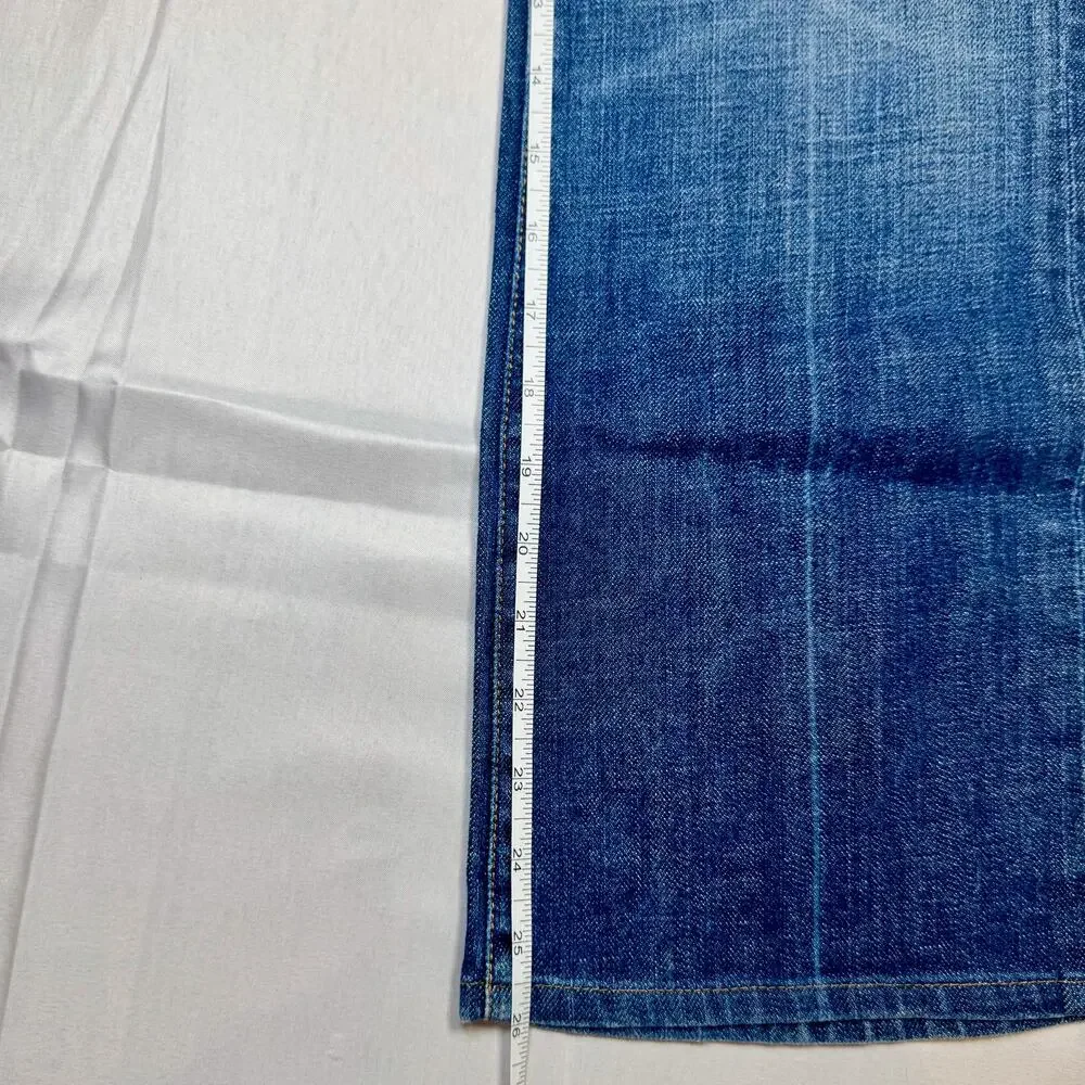 7 For All Mankind Bootcut Jeans Mid Rise Women’s 29 Denim USA Y2K Retro Preppy - Picture 9 of 16